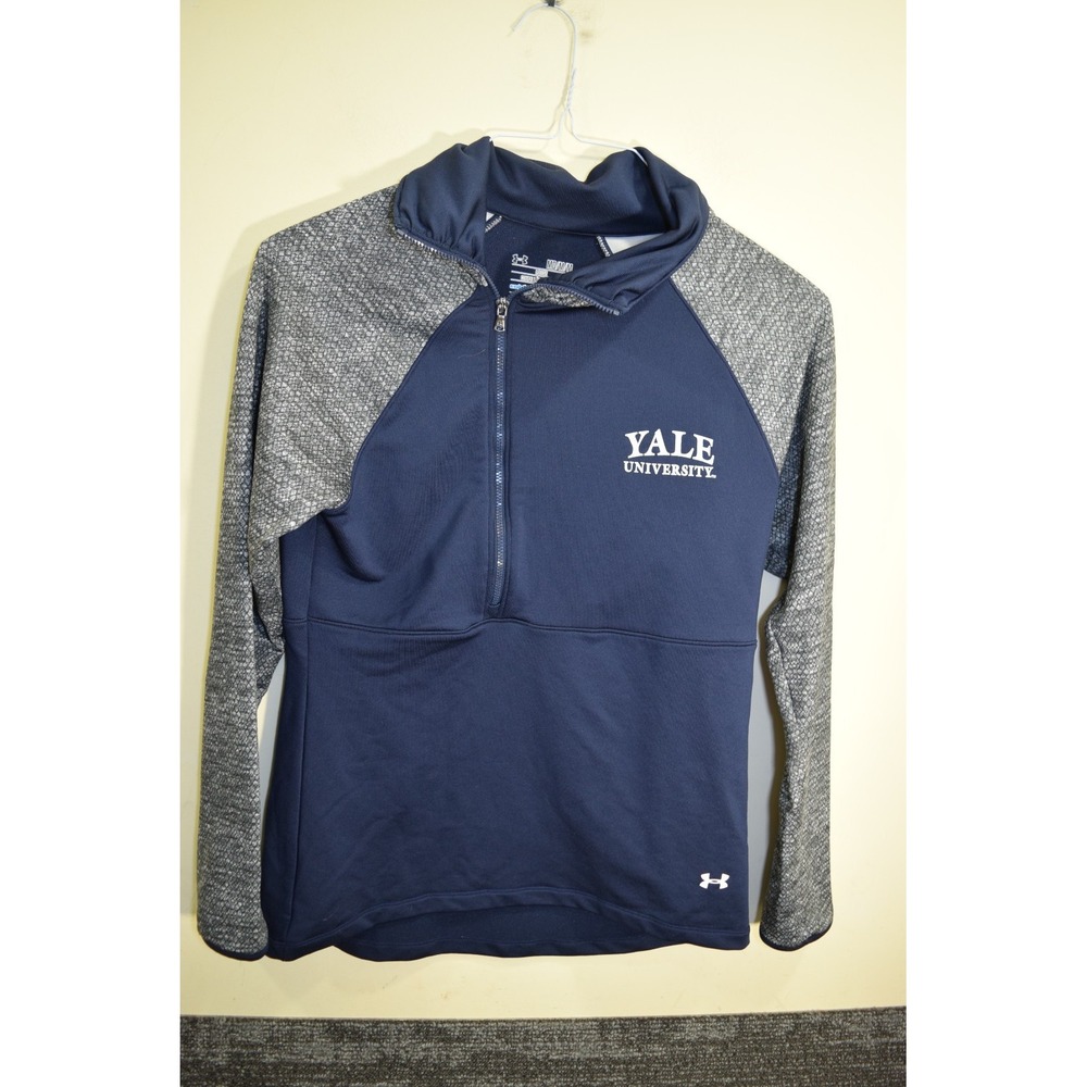 2015 UA ColdGear‎ YALE University THICK 1/2 Zip Long Sleeve Sweater Top WOMENS M